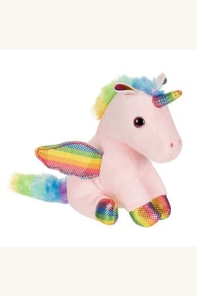 Comerivo Plusul de Unicorn Roz 21cm - Coama si Coada Curcubeu
