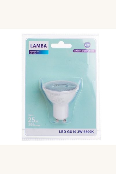 Comerivo Bec LED GU10 3W lumina alba de zi, clasa F, 50.000 de ore