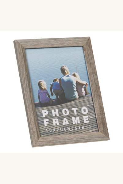 Comerivo Rama foto din lemn gri pentru poze 15x20cm, decoratiune perete sau masa