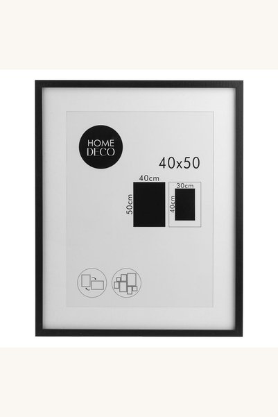 Comerivo Ramă foto neagră cu pasparțu pentru fotografii 30x40 cm sau 40x50 cm...