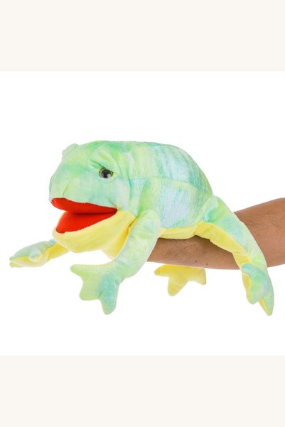 Comerivo Papusa de Plus Broscuta Verde 42cm - Perfecta pentru Teatrul tau de ...