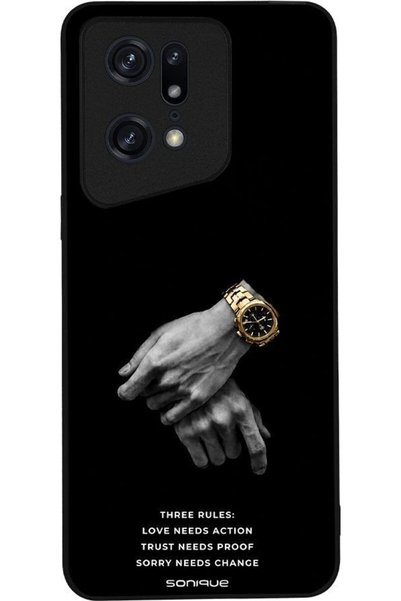 Sonique Ανδρική Έκδοση Θήκης για Oppo Find X5 Pro 5G Τρεις Κανόνες