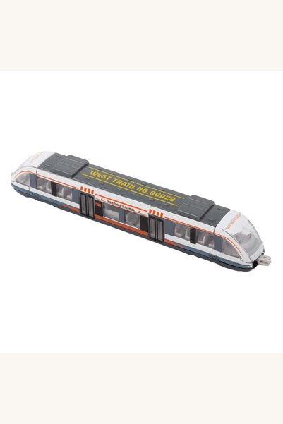 Comerivo Tramvai miniatural de jucărie cu mișcare prin tragere în spate, 16 cm