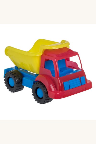Comerivo Mini camion basculabil pentru constructii, 19cm, cu remorca rabatabila
