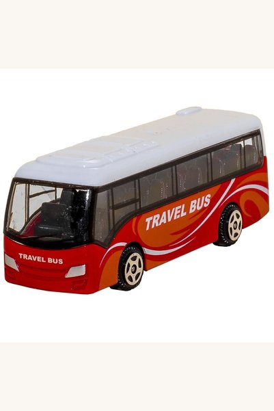 Comerivo Autobuz turistic metalic la scara 1:64 - jucarie die cast pentru col...