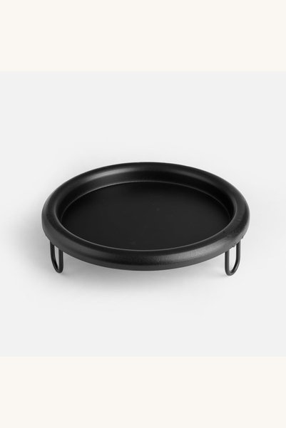 Comerivo Suport metalic rotund cu picioare pentru ghiveci - 25.5cm diametru
