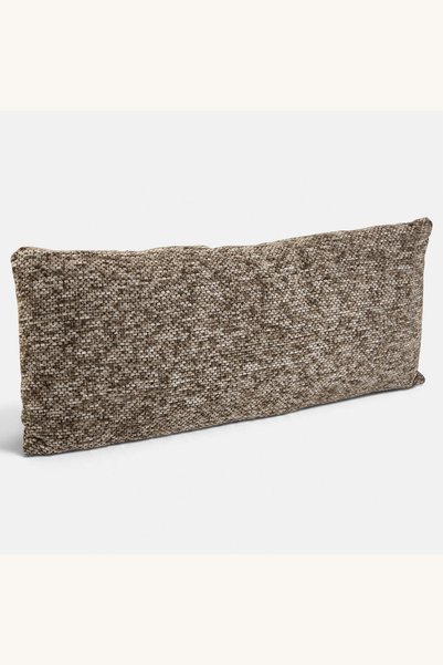 Comerivo Perna decorativa chenille maro cu 2 tonuri, 30x70cm pentru canapea