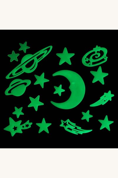 Comerivo Stickere Fosforescente cu Tema Cosmica pentru Perete si Tavan Copii