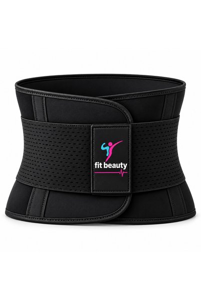 Fit Beauty Ayarlanabilir Siyah Termal Bel Korsesi