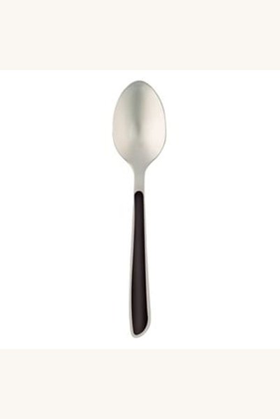 Comerivo Lingurita otel inoxidabil cu maner negru 14cm