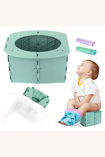 Comerivo Oliță verde pliabilă și portabilă din plastic, cu husă de transport,...
