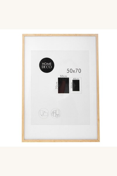 Comerivo Tablou decorativ cu rama din lemn si paspartu 50x70cm