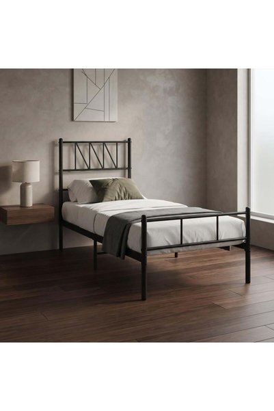 NO BRAND سرير حديد مودرن - 90×190 سم - أسود | موفن هوم | MOVEN HOME