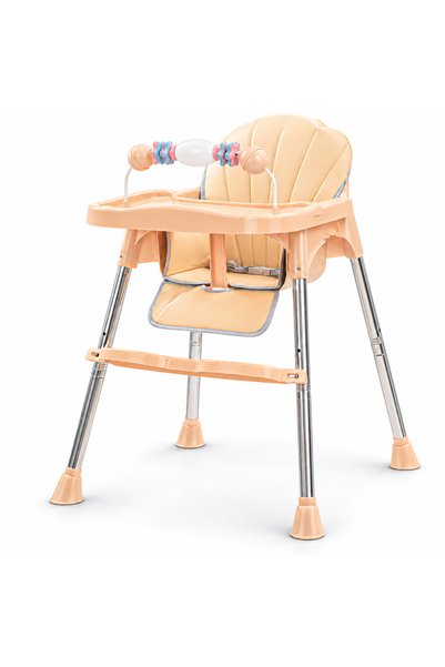 Bebelul Children's dining chair with removable tray, toy bar, cushion and adj...