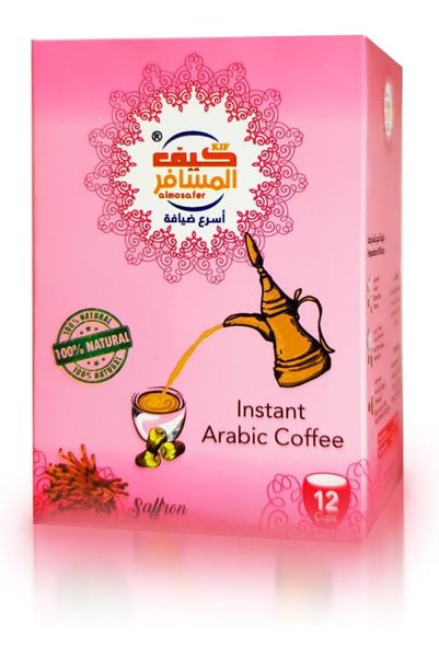 Kifa Kif Al Mosafer Instant Arabic Coffee Saffron, 5gm x 12pc