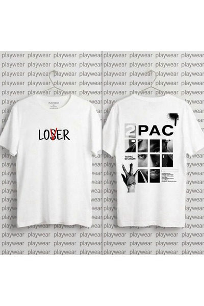 playwear Μπλουζάκι Loser-tee με στάμπα, 100% βαμβακερό, με λαιμόκοψη ποδηλάτου