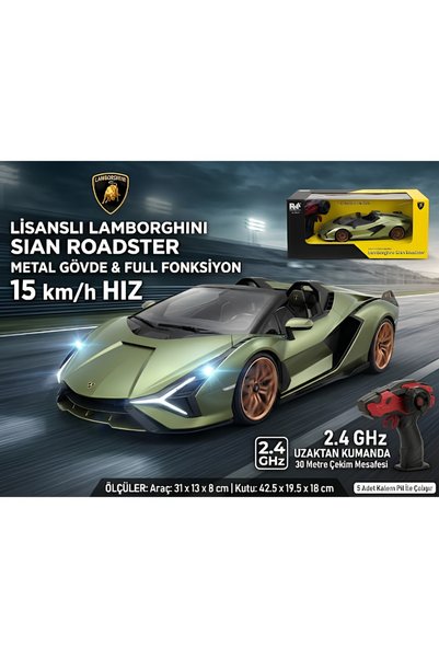 Boratila Toys 2.4 GHZ 1:16 Ölçek Uzaktan Kumandalı Araba Metal Gövde Full Fon...