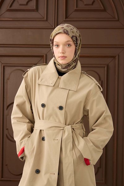 Silk Home Eșarfă Velora cu model Prune închisă