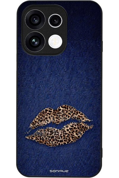 Sonique Θήκη Σειράς Diva για Oppo Reno16 F 5G / Oppo Reno16 Fs 5G Ντένιμ Λεοπάρ