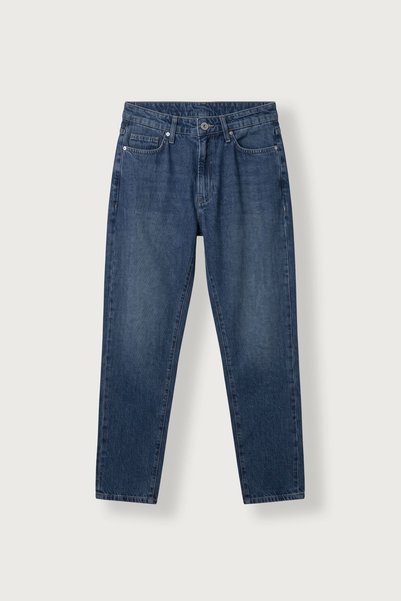 ablukaonline Erkek Boyfriend Fit Yıkamalı Jean Pantolon Lacivert