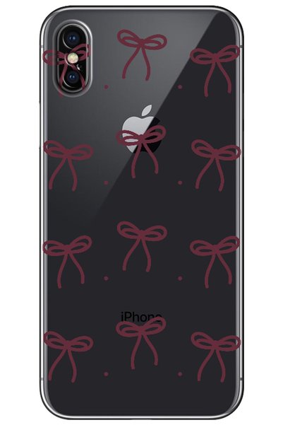 Zebana iPhone XS Max Bow Burgundy (Burgundy)