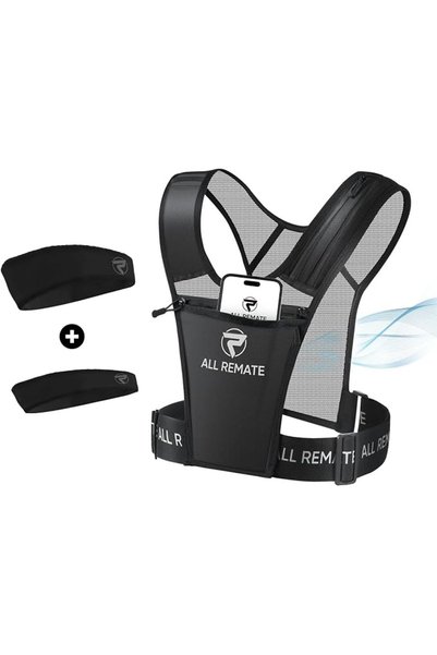 ALLERGON حامل هاتف للصدر للجري، قابل للتعديل وعاكس للضوء، معدات تدريب رياضية
