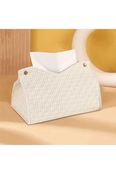Generic Black Rattan Tissue Box Cover, Full Wrap Holder for Office Car Living...