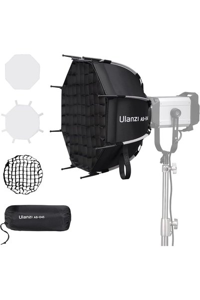 ulanzi سوفت بوكس بارابولي سريع التركيب - متوافق مع GODOX M200D/M300D، Aputure...