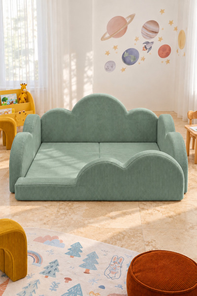 GOOD NİGHT FunBed Junior Bulut Tasarımlı Çocuk Yatağı, Karyola ve Oyun Matı S...
