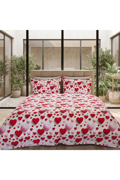 Ralex Lenjerie Ranforce King Size, Bumbac 100% Cotton Pro, L'amour Maison