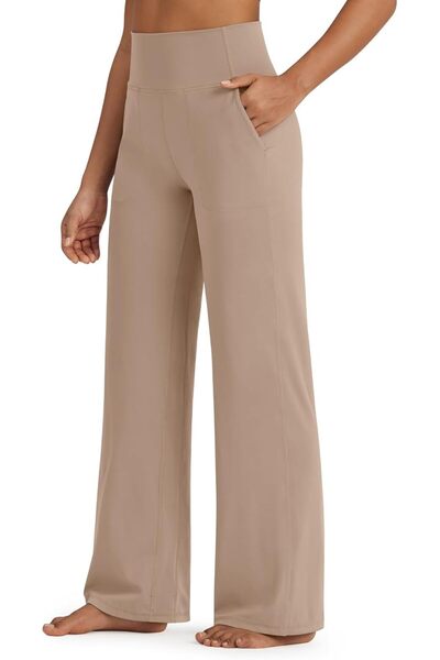 G4Free Yoga Pants with Pockets Wide Leg Trousers for Women High Waist Stretch...