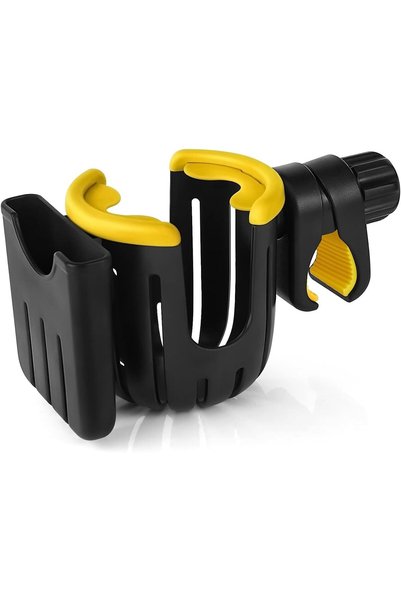 ALMEKAQUZ Stroller Cup Holder with Phone Holder,Bike Cup Holder,Universal Bot...