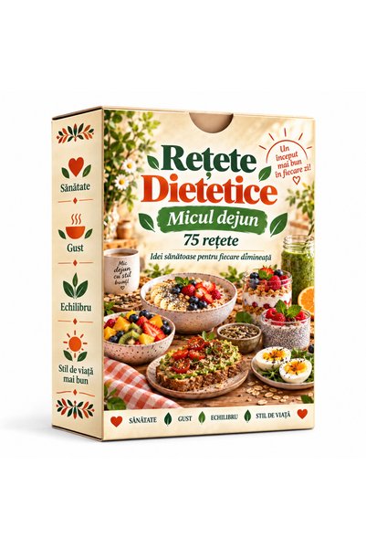 Legendary Gifts Rețete Dietetice – Micul dejun, 75 de carduri cu rețete ilust...