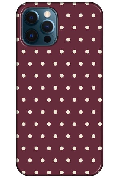 Zebana iPhone 12 Pro Max Polka Burgundy (Burgundy)