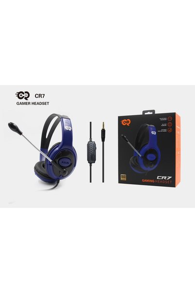 cr CR7 HEADPHONE WITH MICROPHONE FOR PS4/PS5/MOBILES ( PURPLE )