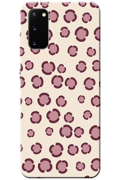 Zebana Samsung Galaxy S20 Leopard Dot Burgundy (Burgundy)