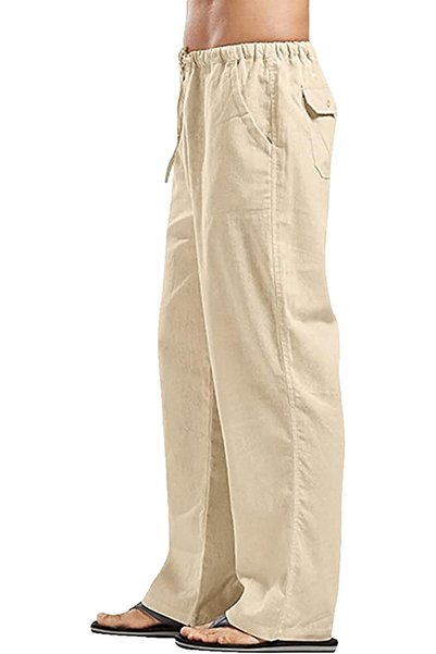 GENERAL YAOHUOLE Men's MCU00003 Linen Pants (pack of 1)