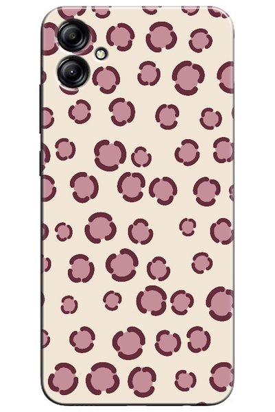 Zebana Samsung Galaxy A04E Leopard Dot Burgundy (Burgundy)