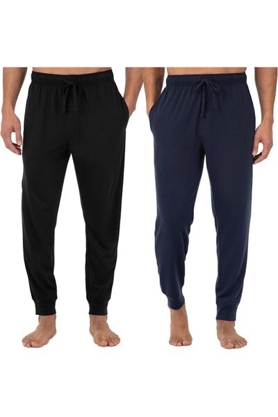 Fruit of the loom بنطلون نوم رجالي من الجيرسيه (عبوة واحدة وعبوة مزدوجة)