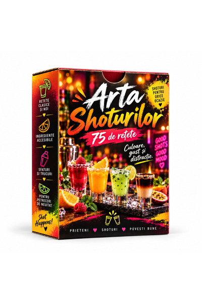 Legendary Gifts Arta Shoturilor – 75 de carduri cu rețete de shoturi și instr...