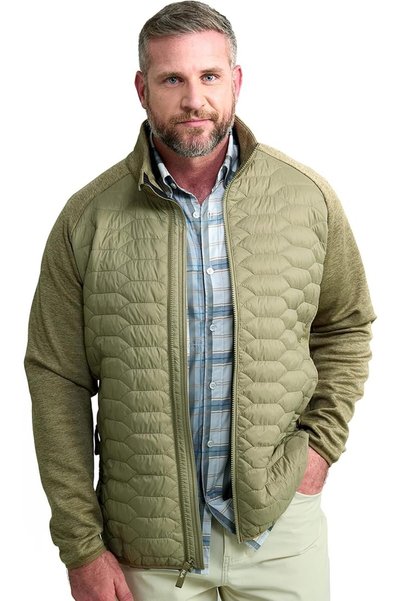 HUK Mens Scale Hybrid Jacket, Dwr Performance Fishing Jacket Jacket