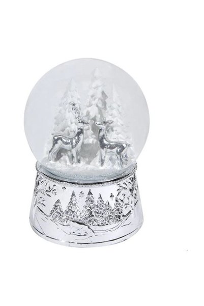 UnderShop Christmas Decoration Glass Globe, with Music, Trees and Deer Model,...