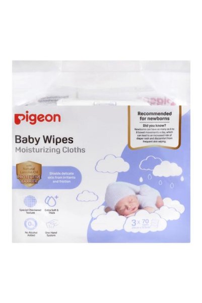 Pigeon مناديل مبللة للأطفال 3*70 منديل