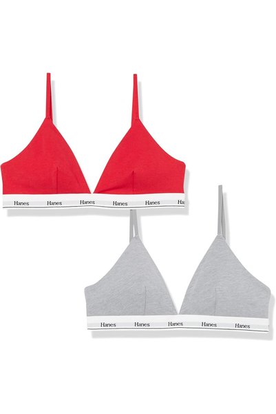 Anadolu-Toros Şifahanesi Hanes womens Originals Triangle Bralette Pack, Moist...