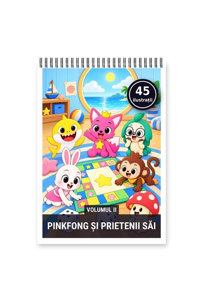 Legendary Gifts Carte de colorat, 45 de ilustrații Pinkfong si prietenii sai ...