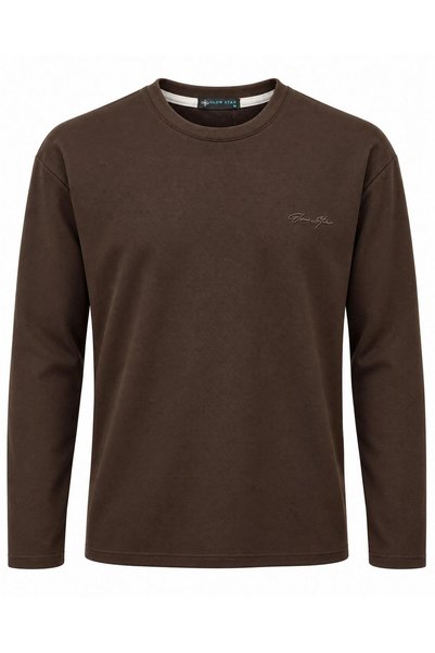 CLASSİCS MEN Ανδρικό φούτερ Glow Star Crew Neck Slim Fit - 7777