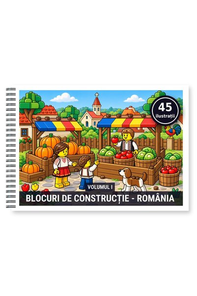 Legendary Gifts Carte de colorat, 45 de ilustrații Blocuri de constructie - R...
