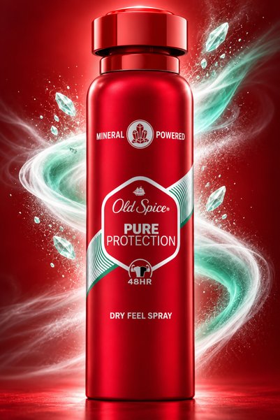 Old Spice Deodorant spray Premium Pure Protect, fără aluminiu, pentru bărbați...