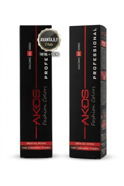 AKOS SAÇ BOYASI 7,52 ÇİLEK KIZILI 100 ML 2 ADET