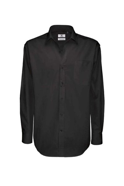 BC Men's business shirt in 130 g/m² Cotton twill, semi cut-away, Tie-Fix© & a...